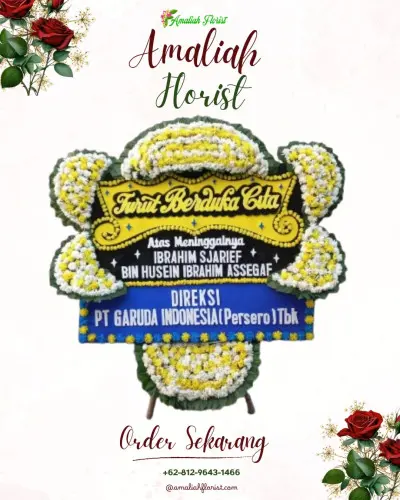 Papan Bunga Duka di Kebon Dalem
