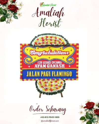 Bunga Papan Congratulation di Kebon Dalem